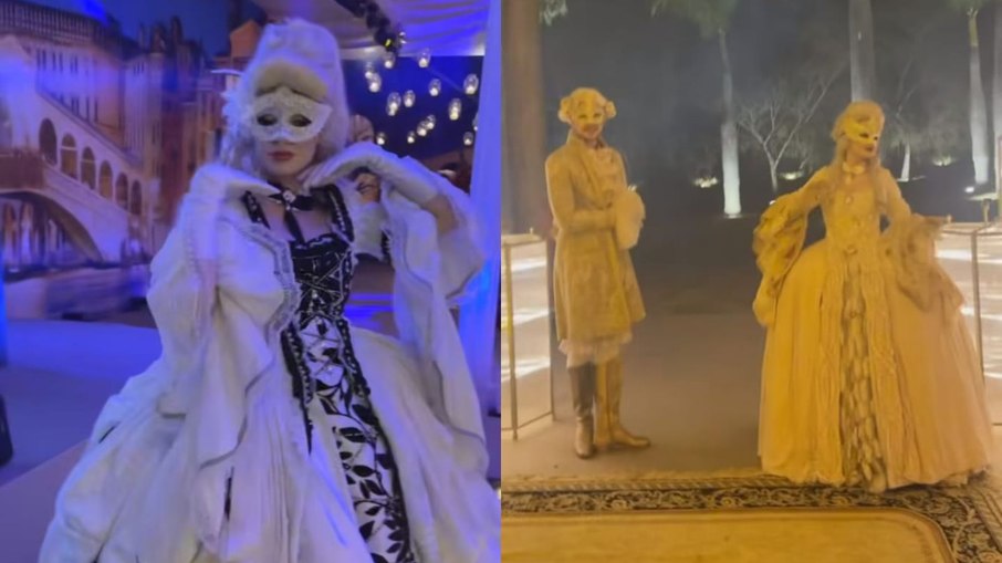 Maíra Cardi fez baile de máscaras após se casar com Thiago Nigro