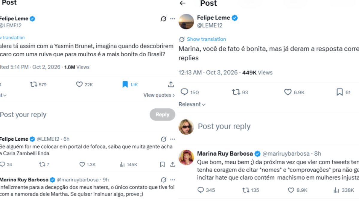 Marina Ruy Barbosa nega relação com Daniel Vorcaro.