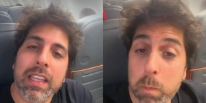 Ator reclama de voo desviado por ventania: "Proibidos de descer"