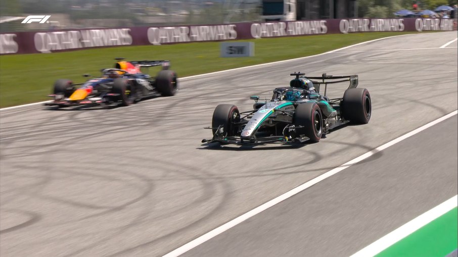 George Russell durante o terceiro treino livre do GP da Áustria de Fórmula 1