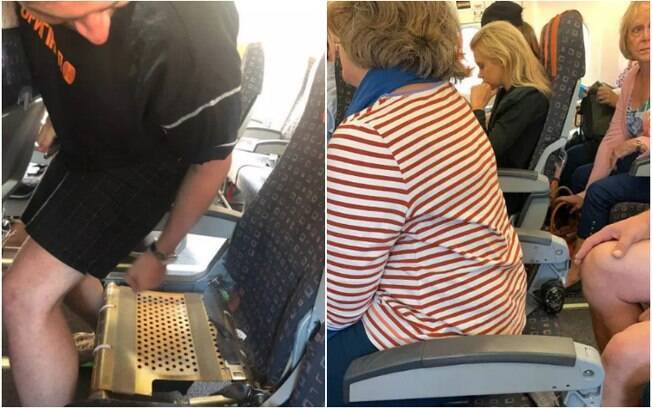 Passageiros encontraram assentos sem almofadas e sem encosto na companhia aérea de baixo custo britânica
