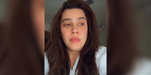 Lauana Prado chora ao relatar pouso de emergência em Goiânia