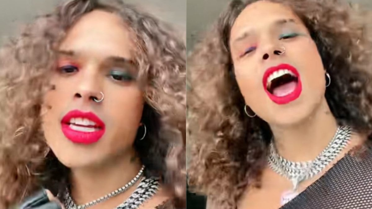 Vitão postou vídeo usando maquiagem e roupas tidas como femininas