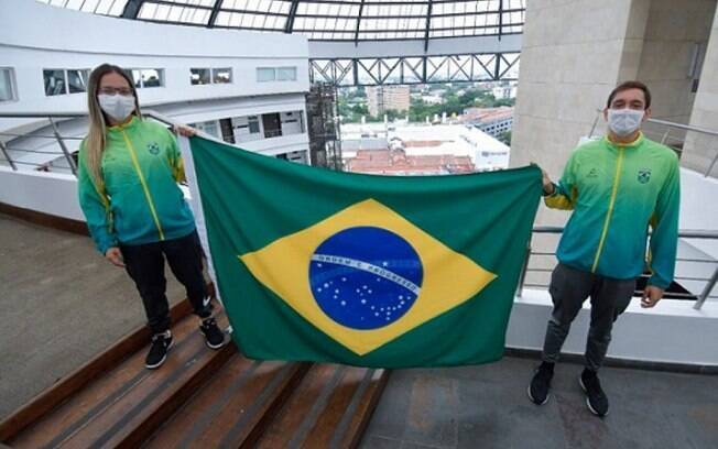 Pâmela Rosa e Breno Correia serão os porta-bandeiras do Brasil na abertura do Pan Junior na Colômbia