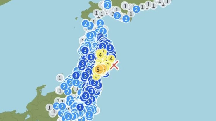 Terremoto de magnitude 6,3 atinge a região nordeste do Japão