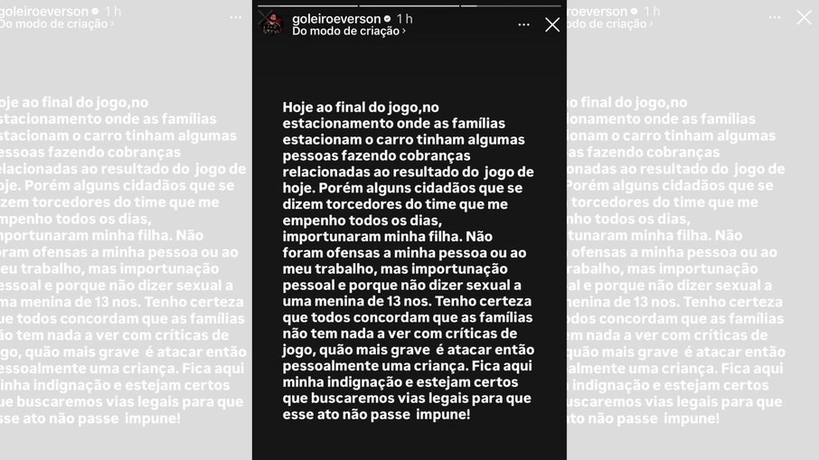 Relato - Goleiro Everson
