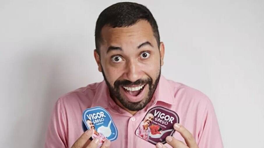 Gil do Vigor se torna garoto propaganda da marca de iogurtes