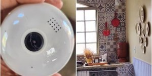 Casal encontra câmera disfarçada de lâmpada em Airbnb em GO