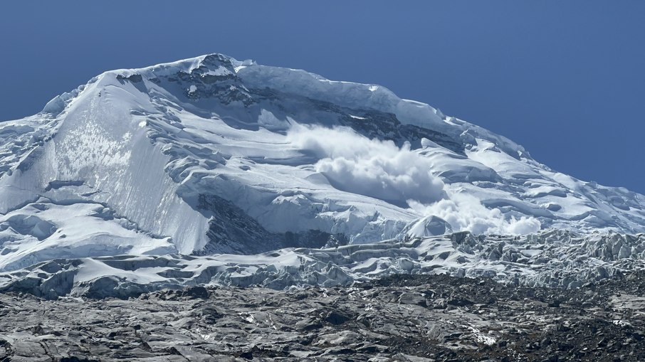 Uma avalanche no Huascarán