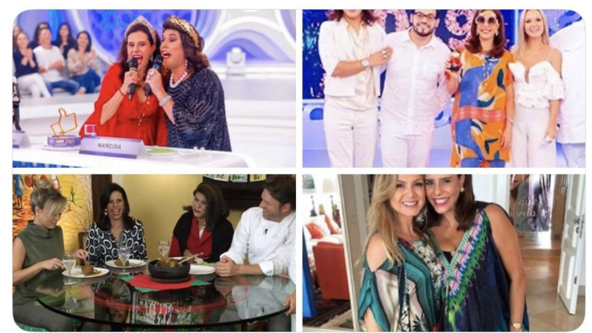 Narcisa em quatro ocasiões no Domingo Legal Narcisa em quatro ocasiões no Domingo Legal