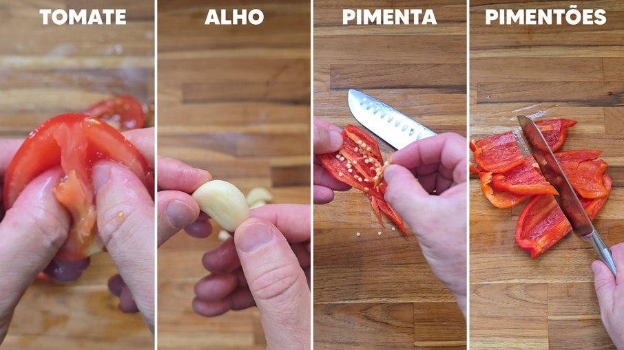 Ingredientes para o molho