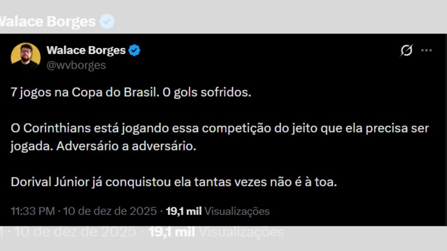 Walace Borges repercute o triunfo alvinegro no Mineirão 