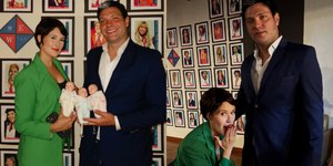 Bia Bonemer e namorado se vestem como Fátima e Bonner