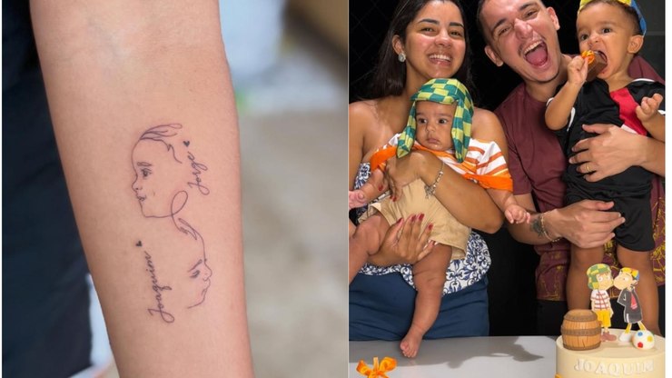 Ary Mirelle eterniza amor pela família com novas tatuagens