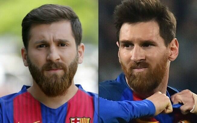 Reza Parastesh e o verdadeiro Messi: semelhança impressionante