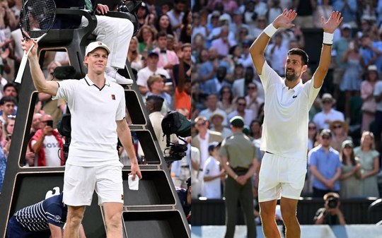 Sinner e Djokovic se enfrentam pela semifinal de Wimbledon