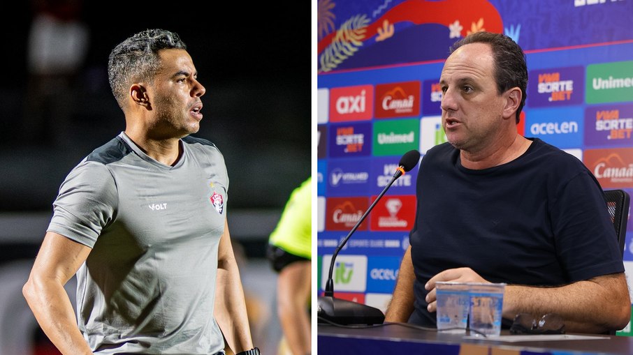 Jair Ventura e Rogério Ceni são os técnicos de Vitória e Bahia, respectivamente