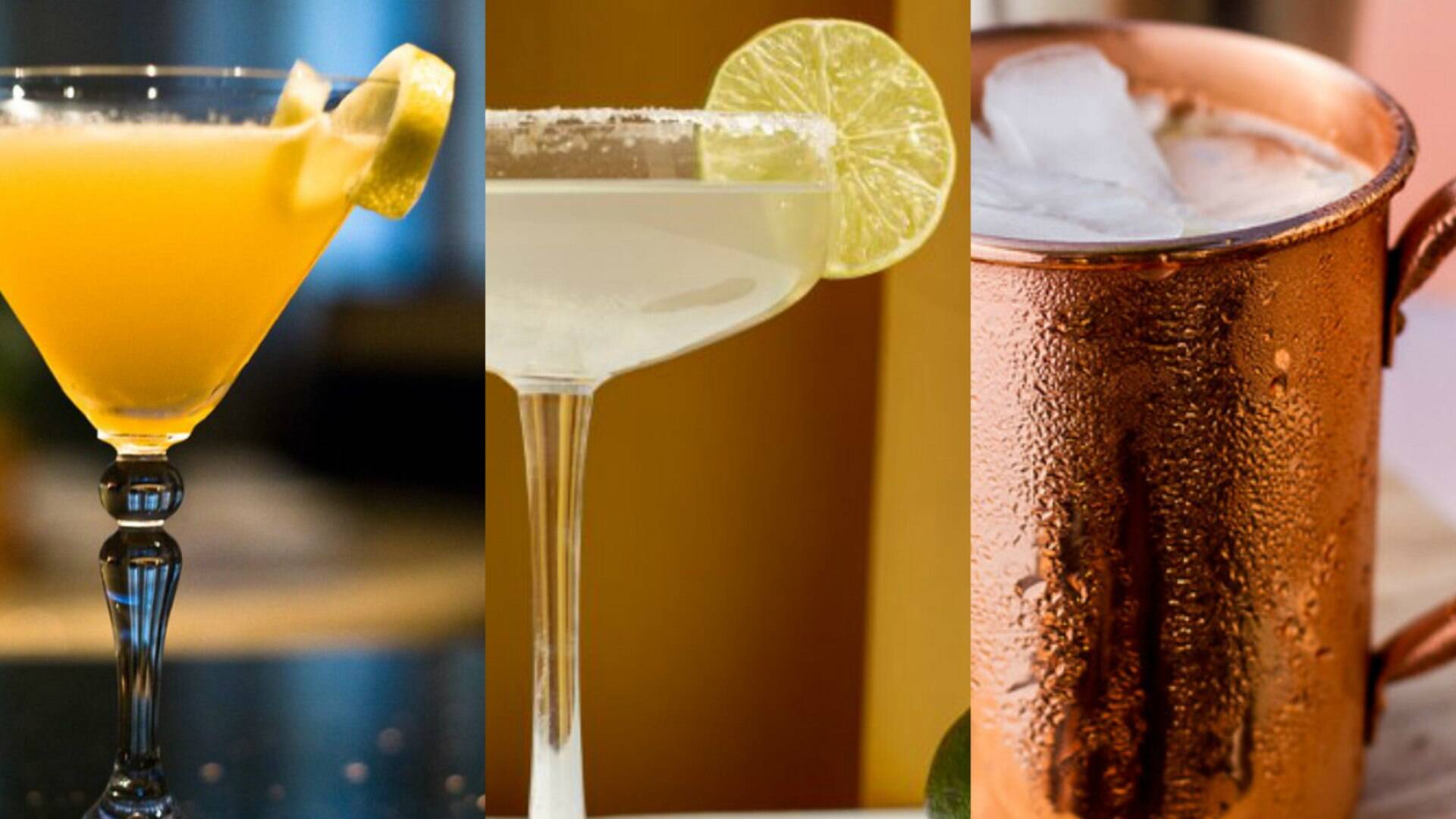 Sidecar, margarita e moscow mule, aprenda fazer drinks clássicos