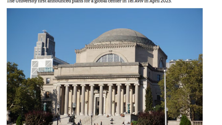 Notícia publicada no jornal da Columbia University. Notícia publicada no jornal da Columbia University.