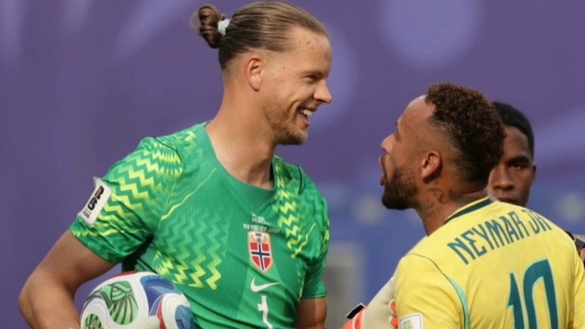 Goleiro norueguês Nyland se rende ao Brasil e pede desculpa a Neymar