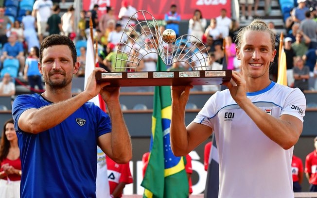 Rafa Matos conquista título de duplas no Rio Open e fas história Rafa Matos conquista título de duplas no Rio Open e fas história