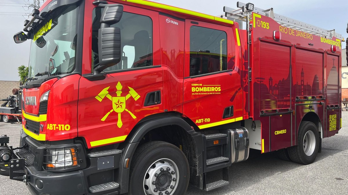 Caminhão do Corpo de Bombeiros do Rio de Janeiro. Caminhão do Corpo de Bombeiros do Rio de Janeiro.