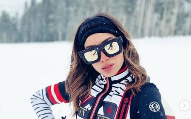 Anitta está passando as férias em Aspen