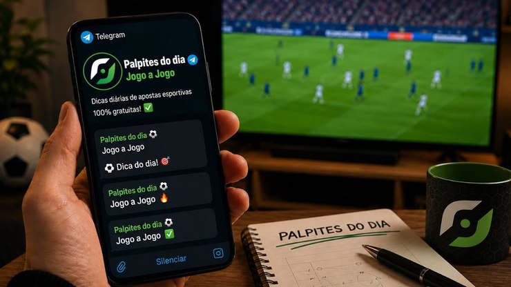 Conheça o canal gratuito&nbsp;no Telegram&nbsp;com dicas diárias de apostas
