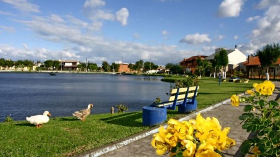 Lago Braço-Morto, em Imbé (RS)