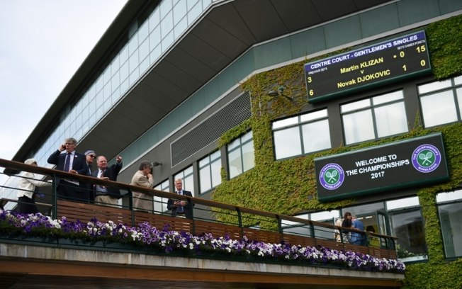 A quadra central de Wimbledon no All England Club