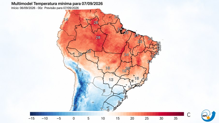 Frio no Centro-Sul é causado por corredor polar Frio no Centro-Sul é causado por corredor polar