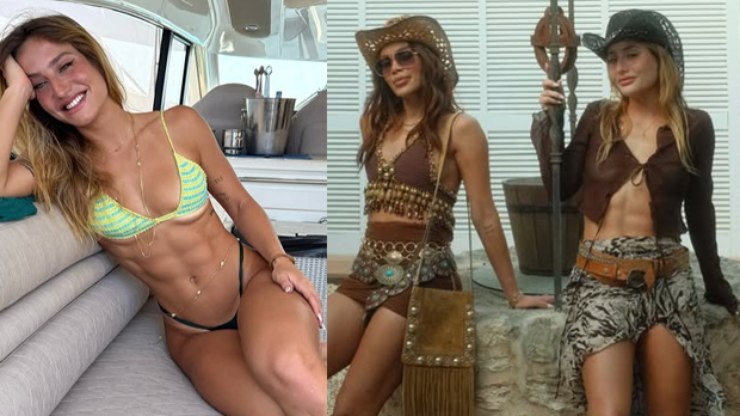 Ao lado de Anitta, Bruna Griphao abre álbum de fotos em Ibiza