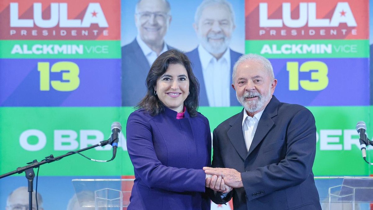 Tebet oficializa apoio a Lula no segundo turno