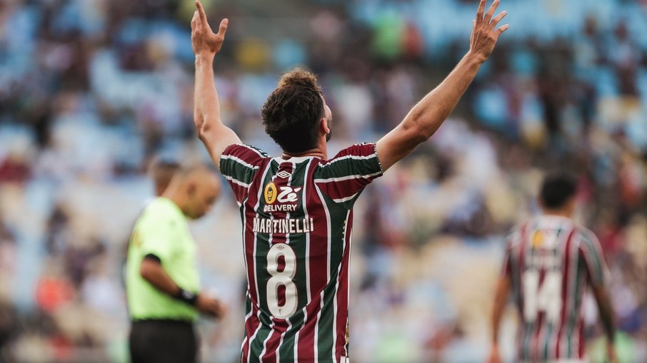 Martinelli marcou o segundo gol do Fluminense no clássico