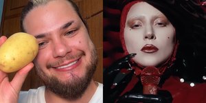 Influenciador "transforma" batata em Lady Gaga; veja resultado