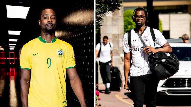Jogador da NBA exibe camisas de R9 na Seleção e no Corinthians