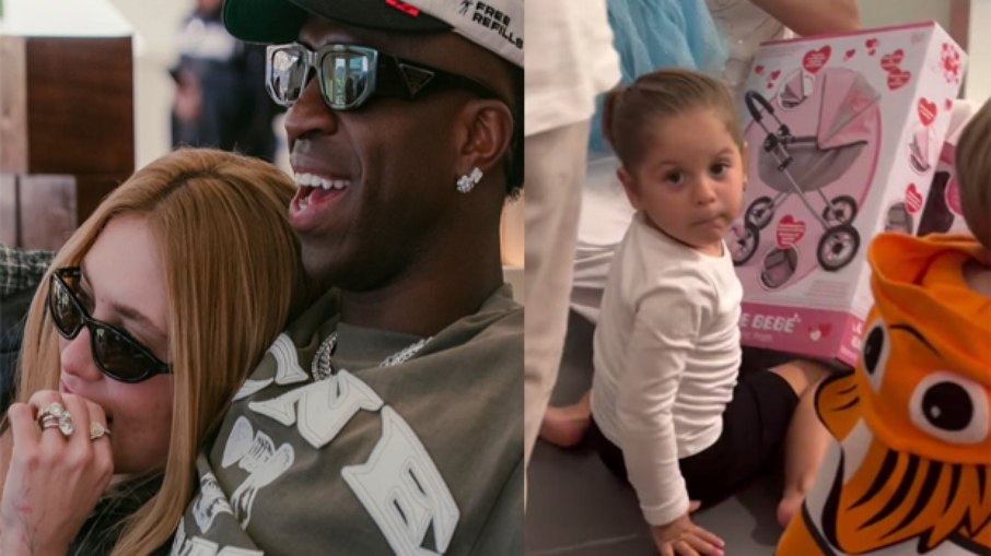 Virginia Fonseca, Vini Jr. e Maria Flor