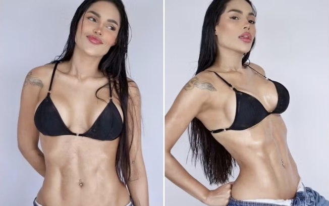 Ex-BBB Flay choca fãs ao exibir barriga sarada após lipo LAD perfeita