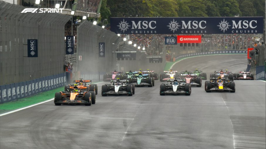 Largada da Sprint em Interlagos Largada da Sprint em Interlagos