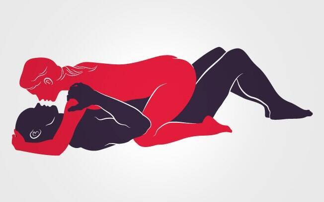 Nesta posição, o homem fica deitado de barriga para cima enquanto a mulher fica sobre ele, ditando o ritmo do sexo