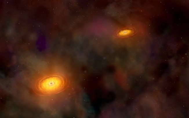 James Webb encontra fusão de buracos negros mais distante já vista