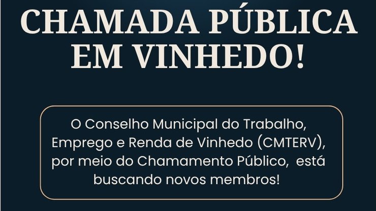 Conselho Municipal do Trabalho de Vinhedo busca novos membros