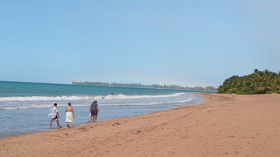 Praia em Porto Rico