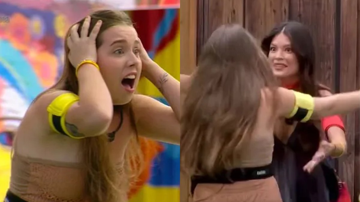 Raissa conhecendo Vitória Strada no 'BBB 25'