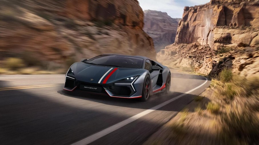Lamborghini Revuelto NA63 em movimento