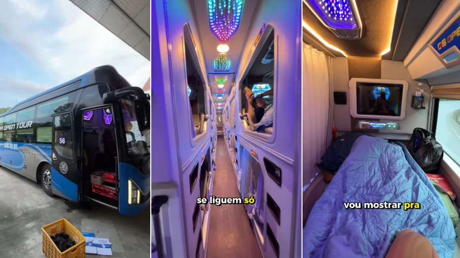 Turista viraliza ao mostrar ônibus no Vietnã