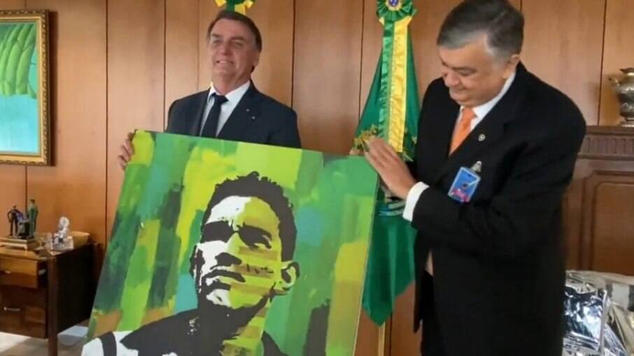 Presidente do Botafogo em encontro com Jair Messias Bolsonaro