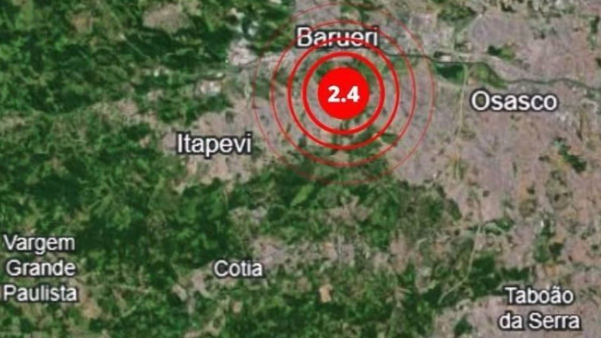 Eventos de magnitude 2 a 3 ocorrem todas as semanas em alguma parte do Brasil