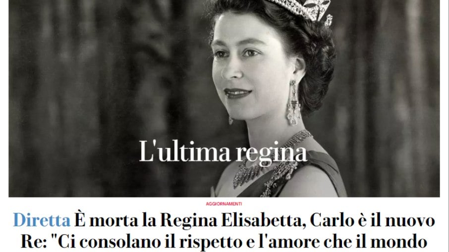 Capa do La Repubblica