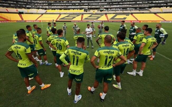 No Equador e sem quinteto, Palmeiras encerra preparação para encarar o Emelec